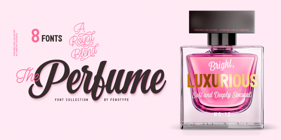Пример шрифта Perfume #1